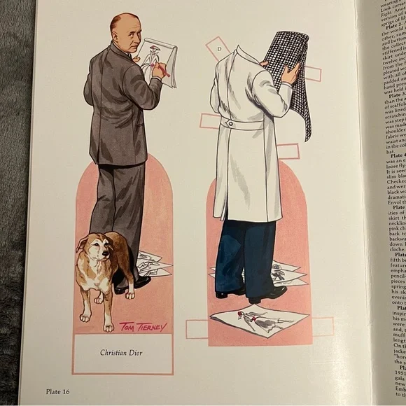 Vtg 1995 Christian Dior and Eighties Fashion Design Paper Doll Books Tom Tierney - Picture 6 of 9